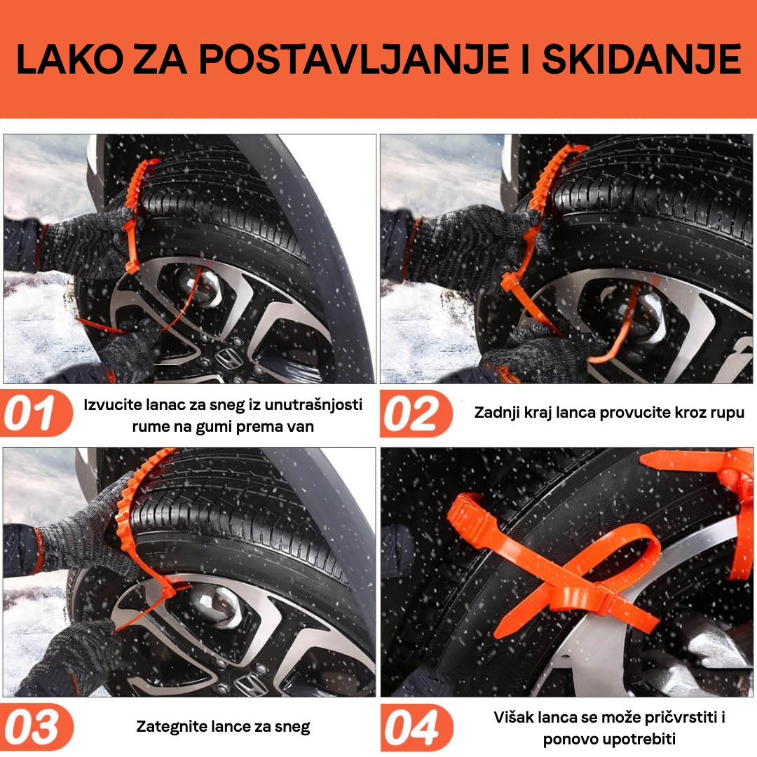 GUMENI LANCI ZA SNEG