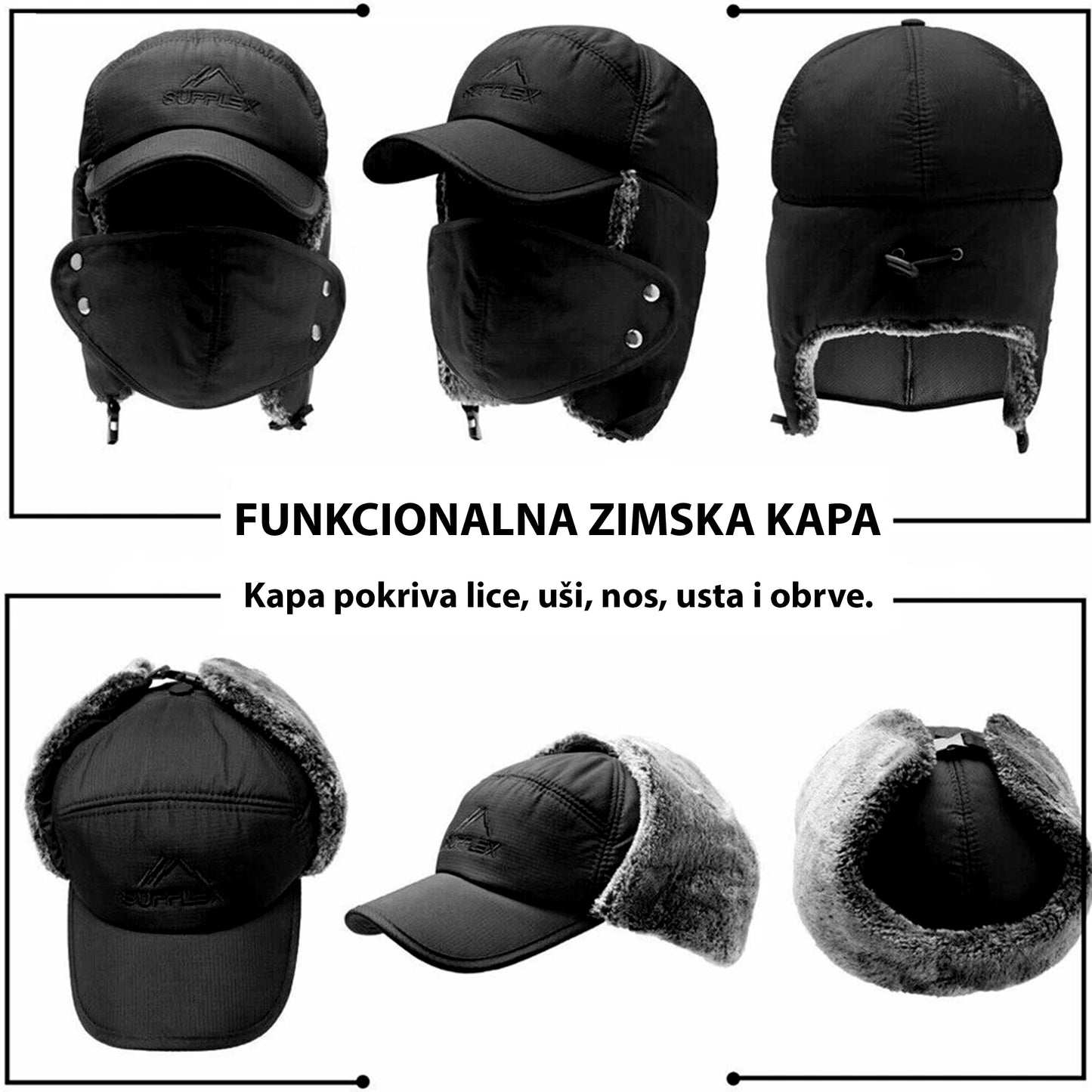 VODOOTPORNA MULTIFUNKCIONALNA ZIMSKA KAPA