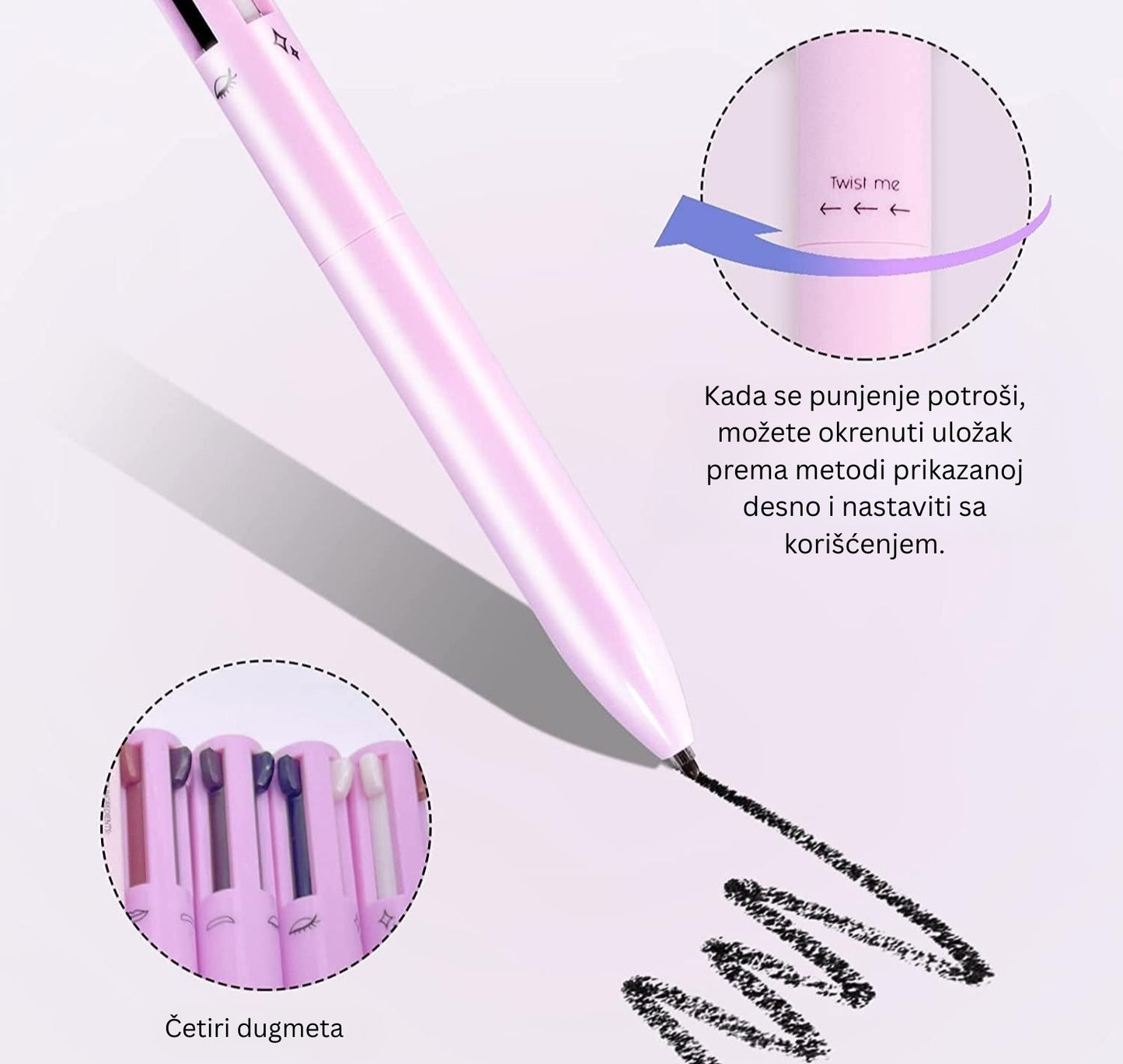 4 U 1 OLOVKA ZA ŠMINKANJE