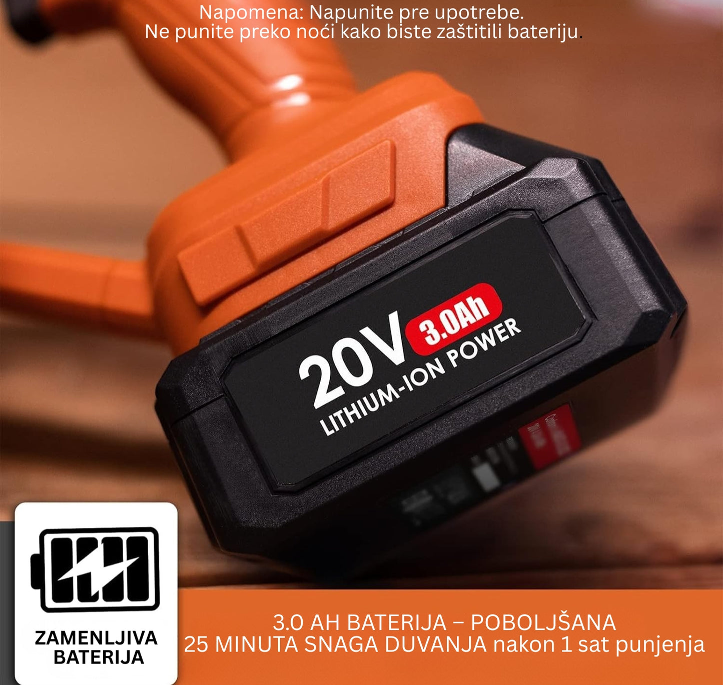 BEŽIČNI USISIVAČ I DUVAČ 2 U 1