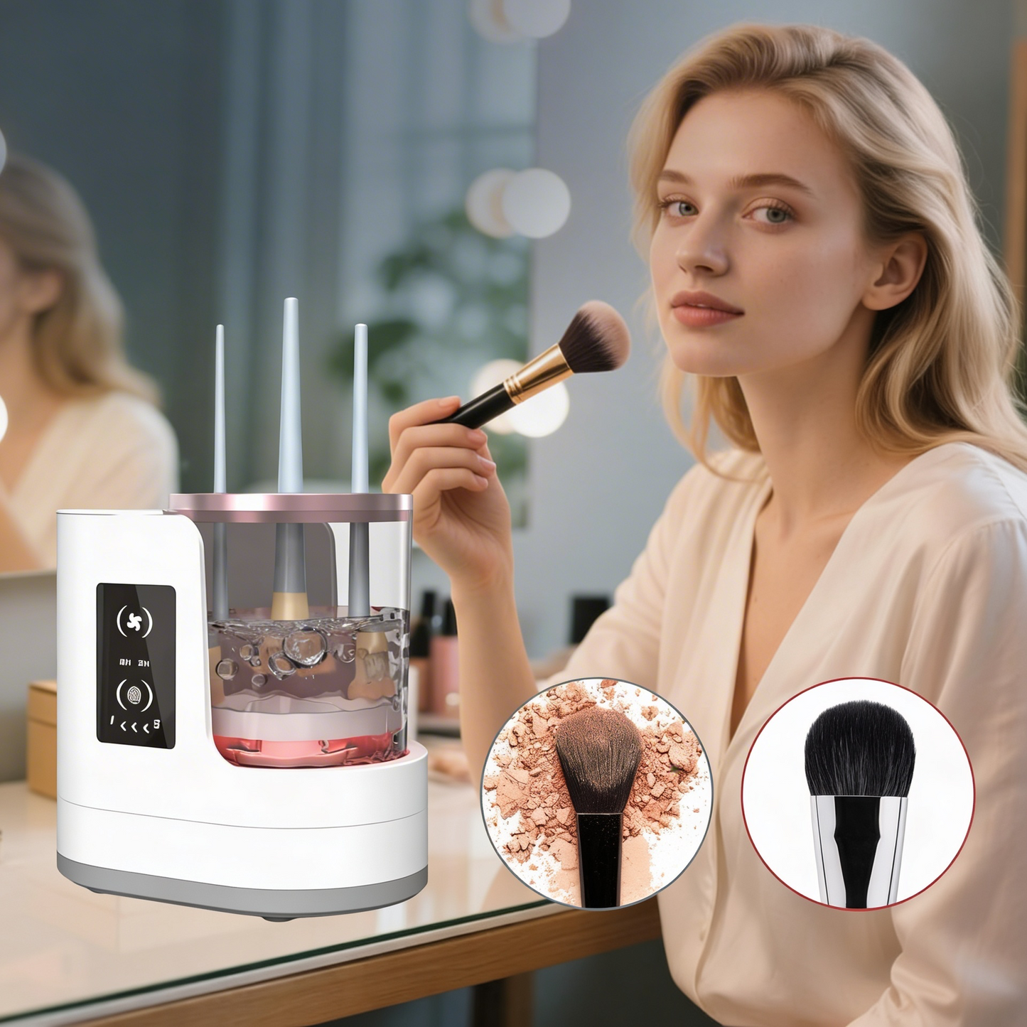 ELEKTRIČNA MAŠINA ZA PRANJE ČETKICA ZA ŠMINKU