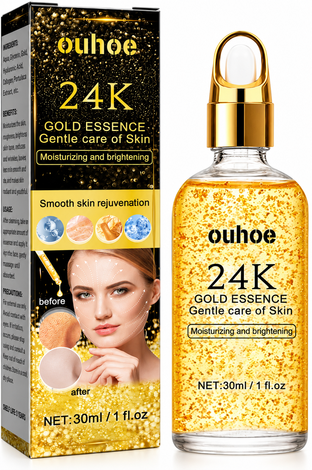 ZLATNI SERUM ZA LICE PROTIV STARENJA