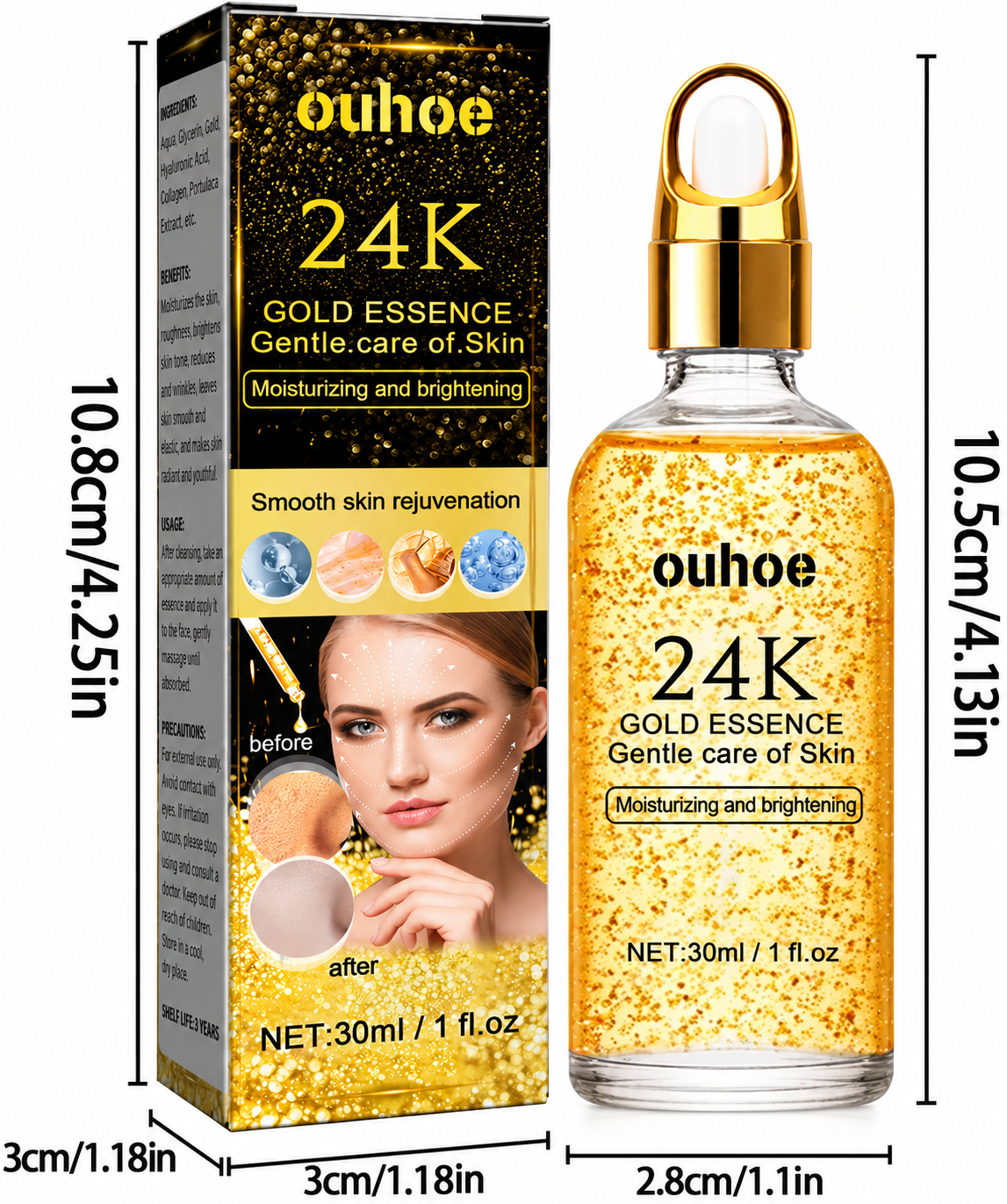 ZLATNI SERUM ZA LICE PROTIV STARENJA
