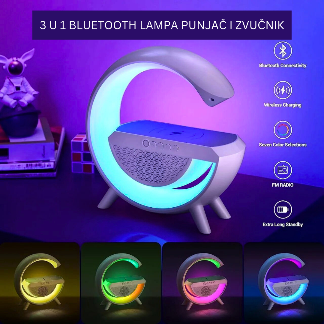 3u1 BLUETOOTH PUNJAČ ZVUČNIK I LAMPA