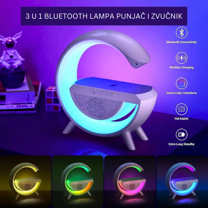 3u1 BLUETOOTH PUNJAČ ZVUČNIK I LAMPA