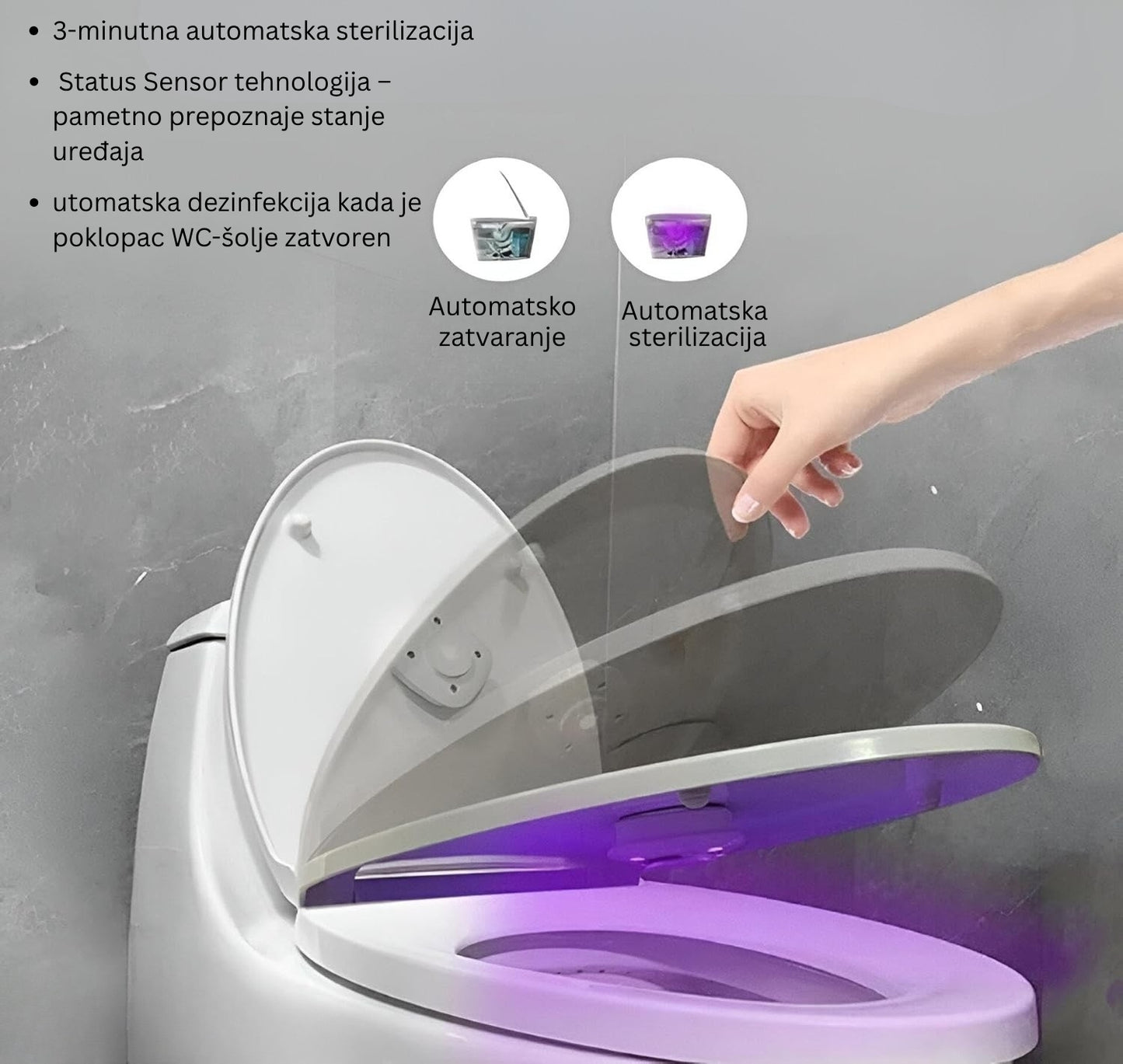 STERILIZATOR ZA WC ŠOLJU