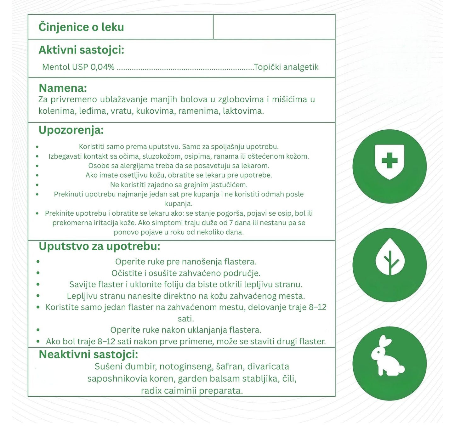 FLASTERI PROTIV BOLOVA 1+1 GRATIS