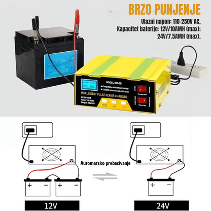 PAMETNI 180W PUNJAČ ZA AKUMULATORE