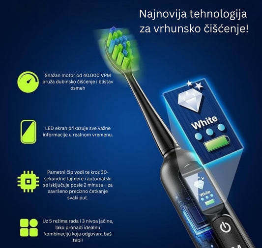 PAMETNA SONIČNA ČETKICA ZA ZUBE
