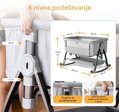 3 U 1 KREVETAC I KOLEVKA ZA BEBE