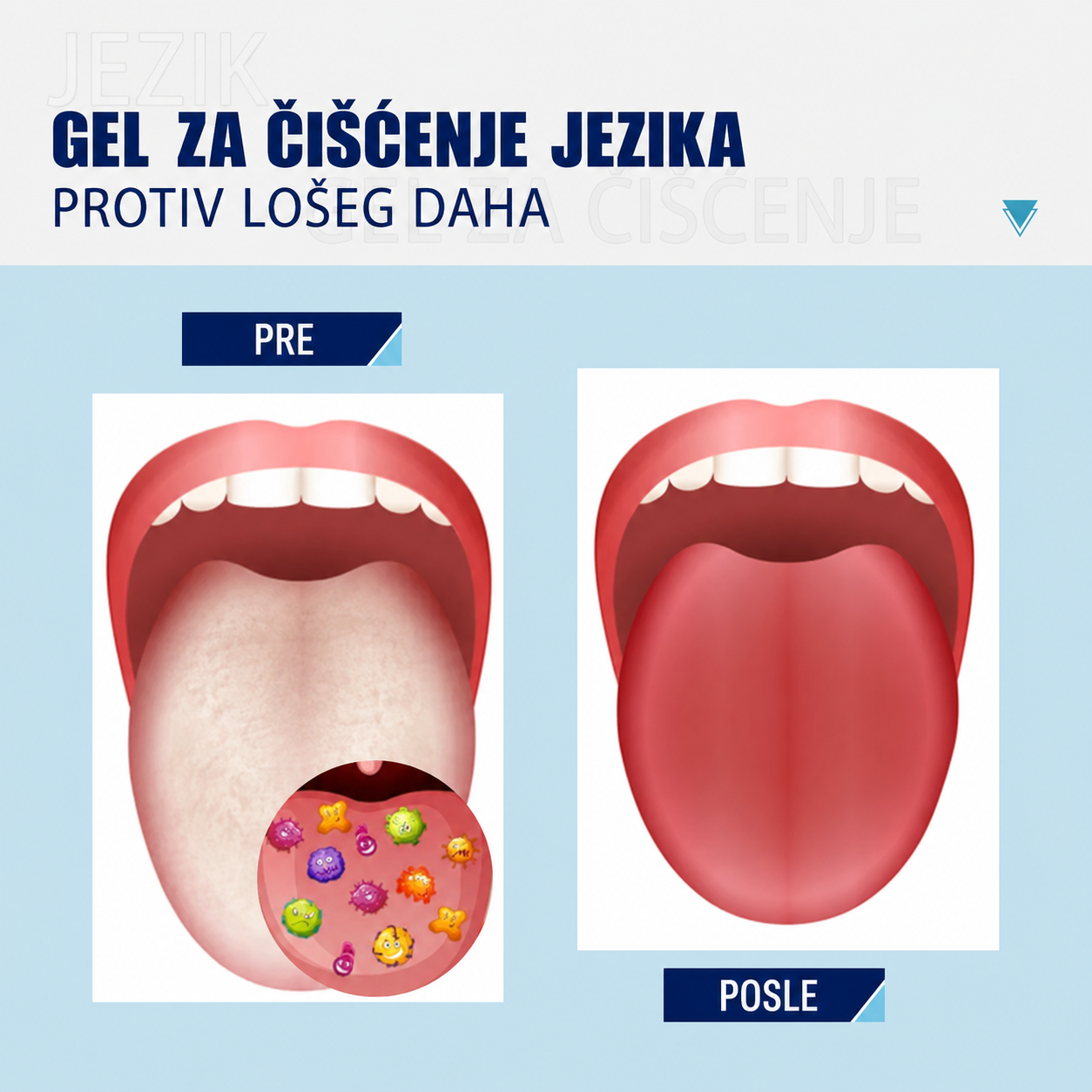 GEL ZA ČIŠĆENJE JEZIKA PROTIV LOŠEG ZADAHA