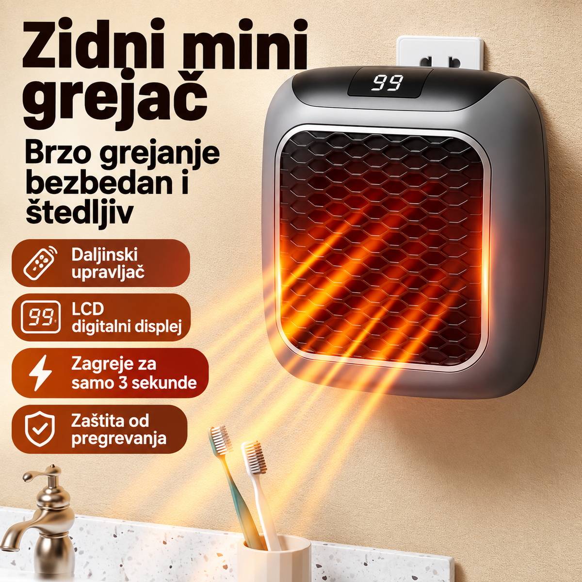 ELEKTRIČNA GREJALICA 400W