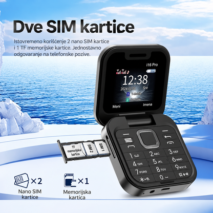 MINI SKLOPIVI TELEFON i16 PRO