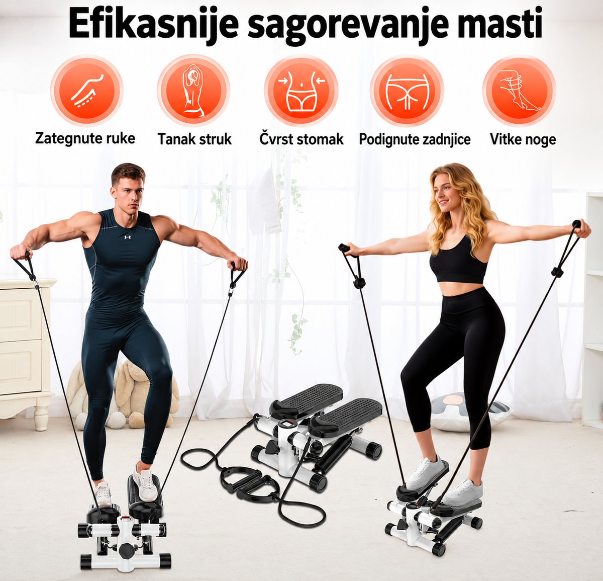PAMETNI STEPER SA SAJLAMA ZA VEŽBANJE