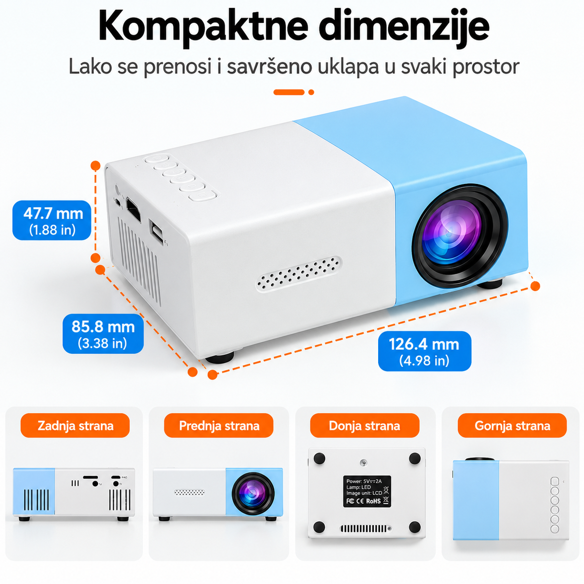 MINI PROJEKTOR FULL HD