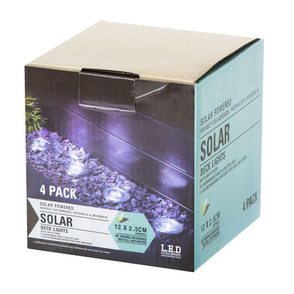 OKRUGLE SOLARNE LAMPE ZA DVORIŠTE (4 KOMADA)