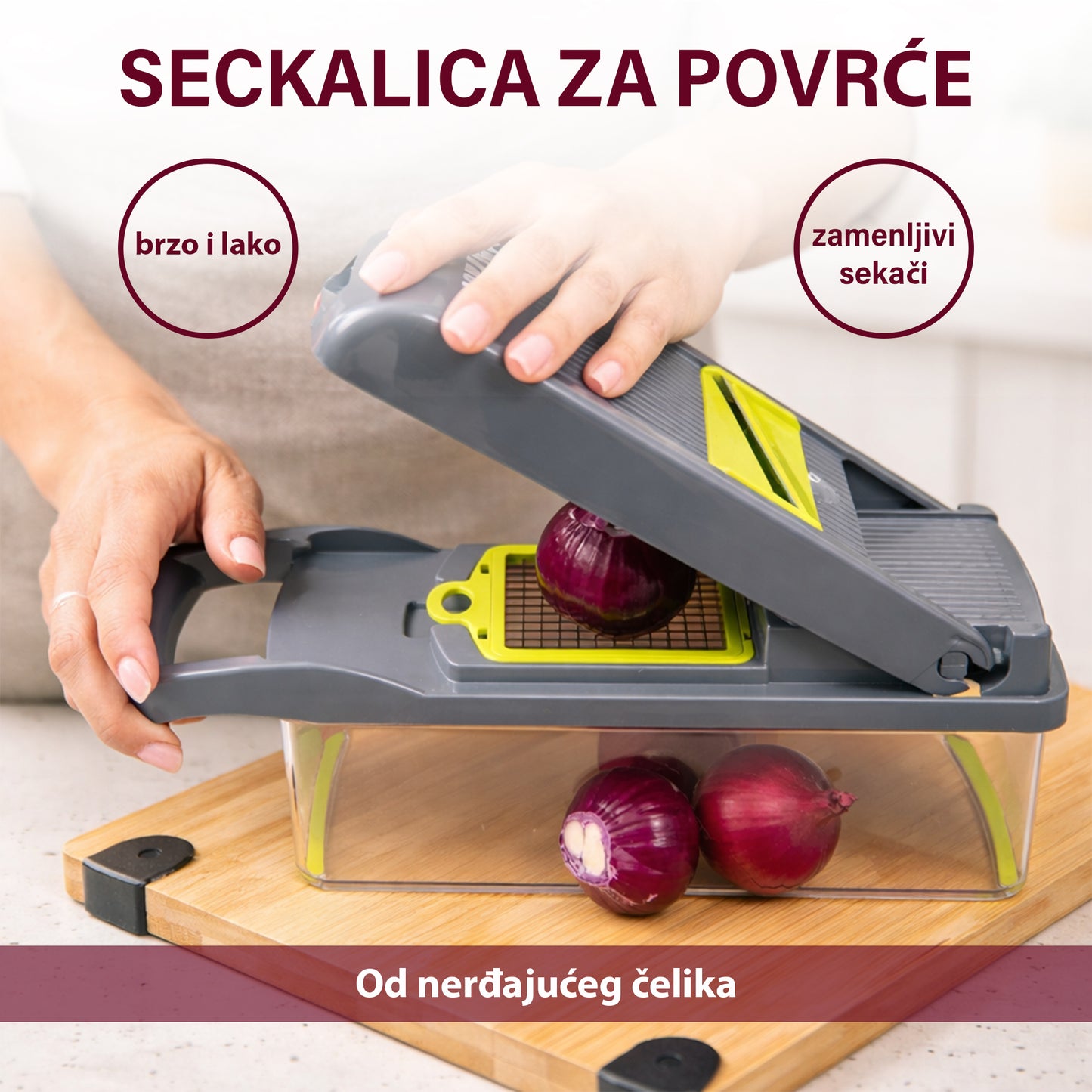 SECKALICA ZA POVRĆE OD NERĐAJUĆEG ČELIKA